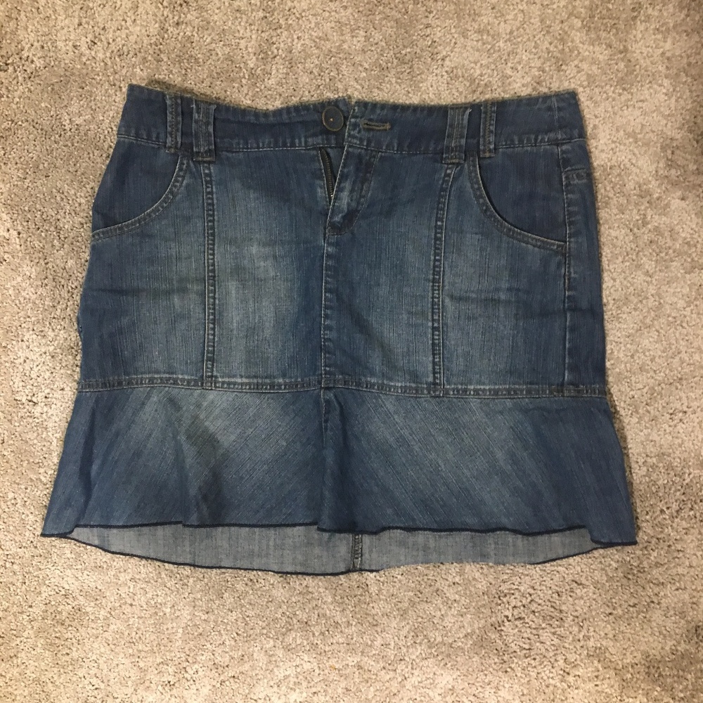 DKNY jean skirt